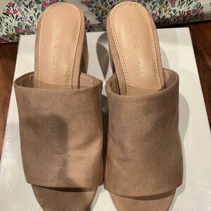 Kelly & Katie Beige Mules